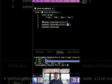 Slice & Splice in Javascript